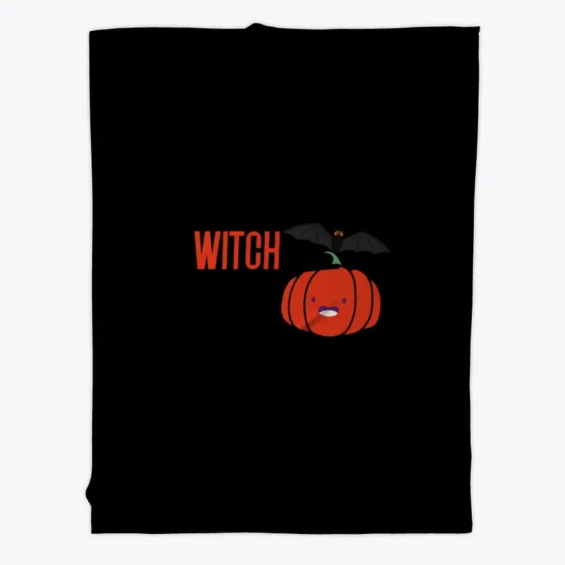 Halloween Pumpkin Resting Witch Face